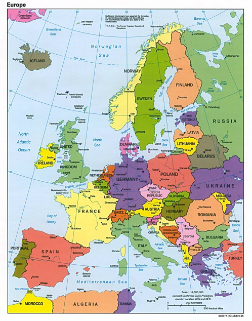 europe landforms
